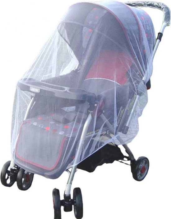 Hoogwaardige Kinderwagen / Buggy Klamboe / Insectennet / Muggennet - Babywagen vliegennet - Muggengaas - 140x90 CM van Easy Life Store