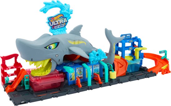 Hot Wheels City Haaienaanval in de autowasserette - Met kleurverrassing
