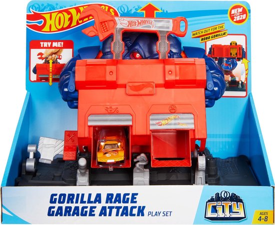 Hot Wheels City - Razende Gorilla Garage-aanval Speelset van Hot Wheels