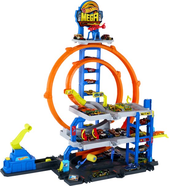 Hot Wheels Mega Loop Garage - Racebaan