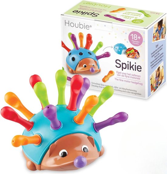 HOUBIE® Play- Spikie de Egel - Montessori speelgoed - Kinderspeelgoed - Peuter speelgoed - Montessori - Baby speelgoed 1 jaar - Babyspeelgoed - Speelgoed 2 jaar jongens - Baby speelgoed 1 jaar jongens - Baby speelgoed 1 jaar meisjes-Kleuter speelgoed