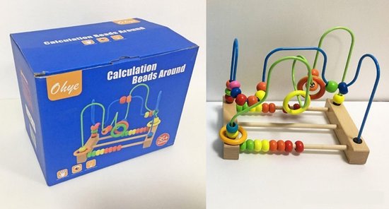 Houten activity center en telraam van Houten