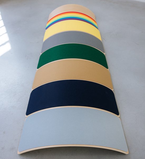 Houten balance board Jindl met vilt donkergrijs van Jindl®