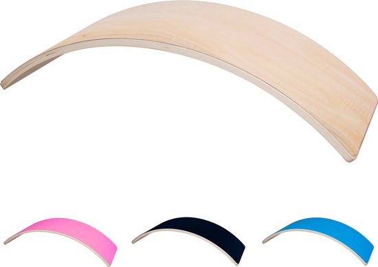 Houten Balance Board - Kinderen - Jongens en Meisjes - Balansspeelgoed - Evenwicht Board - va 1 jaar - Houtkleur van Dantoy