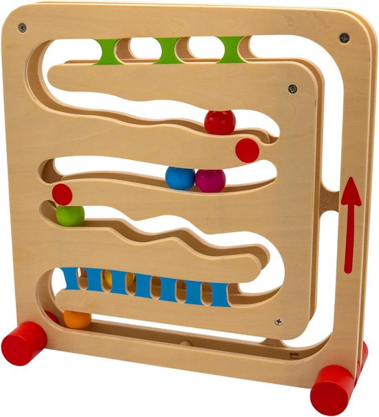 Houten Ballenbaan Spoorbaan met Accessoires voor Uren Speelplezier van Small Foot