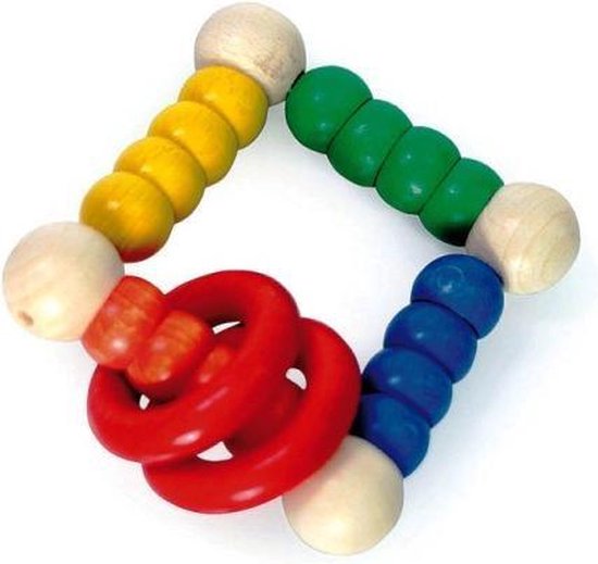 Houten bijtring Square van Houten