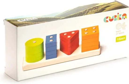 Houten geometrie blokkenspel LSG-2 Cubika 15337 van Houten