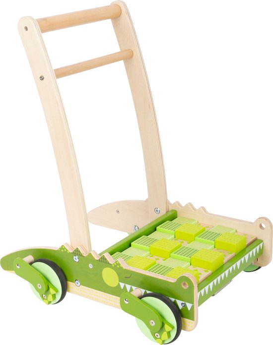 Houten Loopwagen Krokodil van Little Dutch