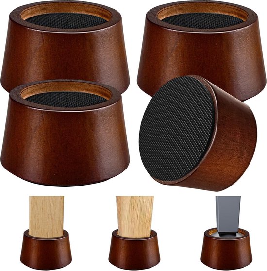 Houten Meubelverhogers - 6,5 cm Verhoging voor Bank, Tafel en Meer (4 Stuks)