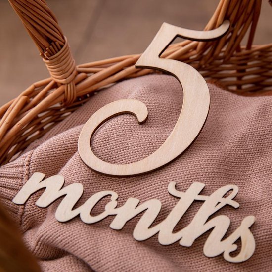 Houten mijlpaal cijfers en woorden| Zwangerschap aankondiging|Pregnancy announcement |Cake topper|Fotografie|By Charley Fay| Mijlpaal fotografie|Kraamkado|Babyshower| van By Charley Fay