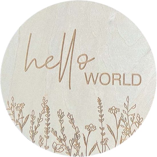 Houten mijlpaalkaarten - Botanisch design - Baby milestone cards - Kraamcadeau - Baby shower - Gender reveal - Geboorte cadeau - 15 cm van Little Stars Cards