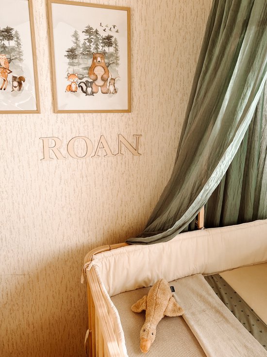 Houten naam - Houten letters - Wandtekst - Gepersonaliseerd van Houten