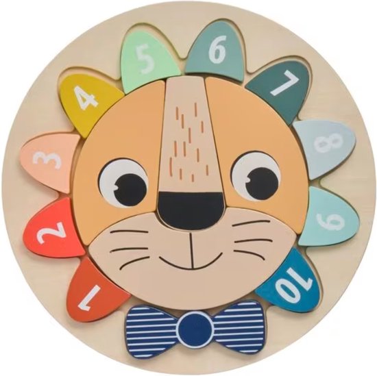 Houten puzzel leeuw van Huzzle.