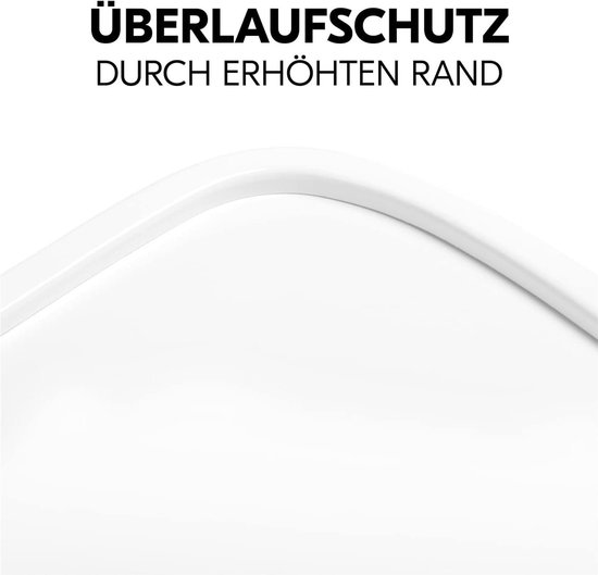 Houten Tray kinderstoel Alpha+ van FSC®-gecertificeerd beukenhout - lunchdienblad met verhoogde rand - onderhoudsvriendelijk wit van Houten
