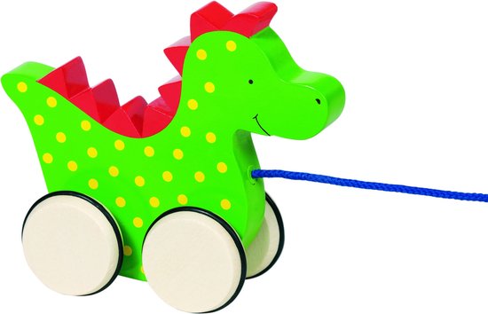 Houten Trekdier Draak van Little Dutch