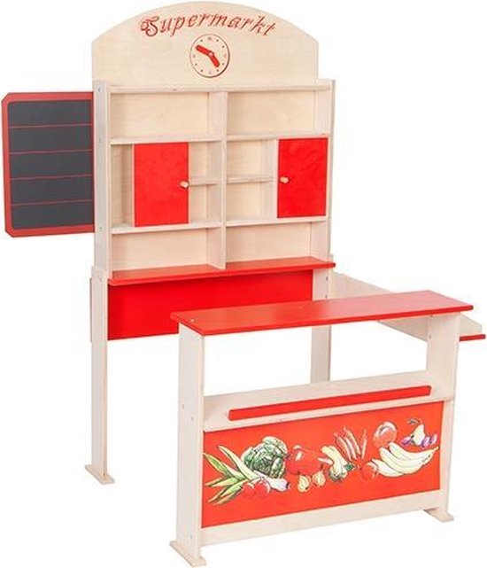 Houten winkel met krijtbord van KidKraft