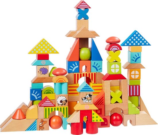 howa Houten Blokken Speelgoed 100 stuks 6005 van howa
