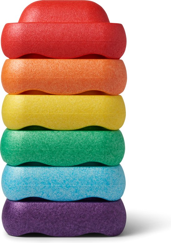 Howtoplay® Stapelstenen - van de makers van How2talk2kids & Howtotalk & How to talk to kids - balansspeelgoed - stapstenen - Montessori peuterspeelgoed van Howtoplay