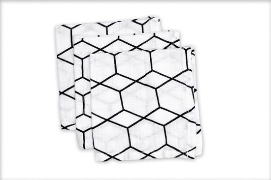 Hydrofiel washandje GRID (3 stuks) van Hydrofiel