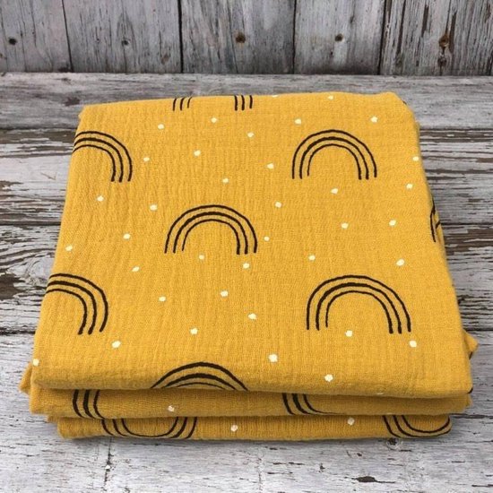Hydrofieldoeken - set - regenboog - okergeel - 60x60cm - 3 stuks van Hydrofiel