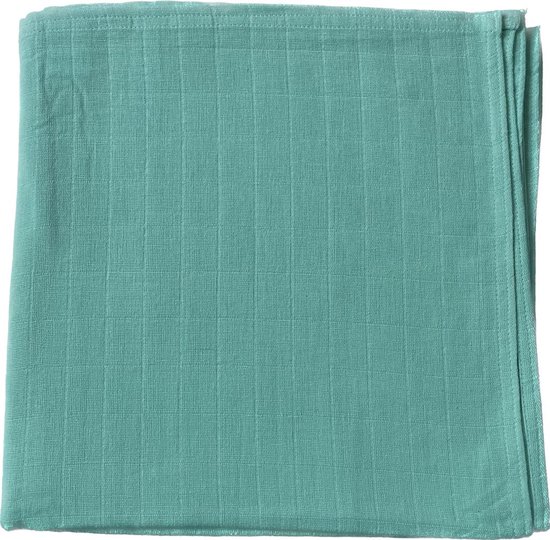 Hydrofiele doek 120x120cm-Bakerdoek -wikkeldoek effen-lichtgroen van Hydrofiel