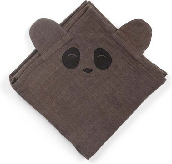 Hydrofiele doek 2-pack Panda - Biologisch katoen - Bjørk knuffel mousseline - Deens design - Nuuroo van Hydrofiel