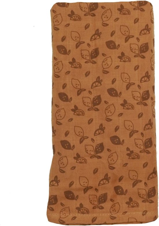 Hydrofiele Doek 80 x 80 - Baby Wikkeldoek - Slaapdoek Toffee - Bruin - Snoozebaby van Snoozebaby