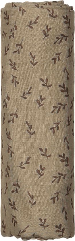 Hydrofiele Doek 80 x 80cm - Baby Wikkeldoek - Slaapdoek Hazel Brown - Bruin - Snoozebaby van Snoozebaby