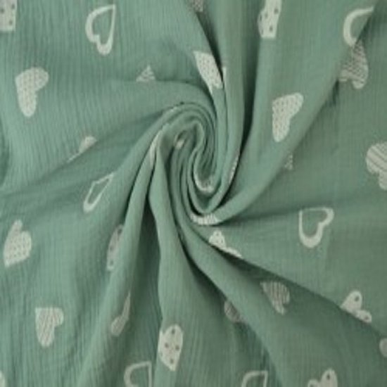Hydrofiele doek / baby old green / 130 cm bij 130 cm van Hydrofiel