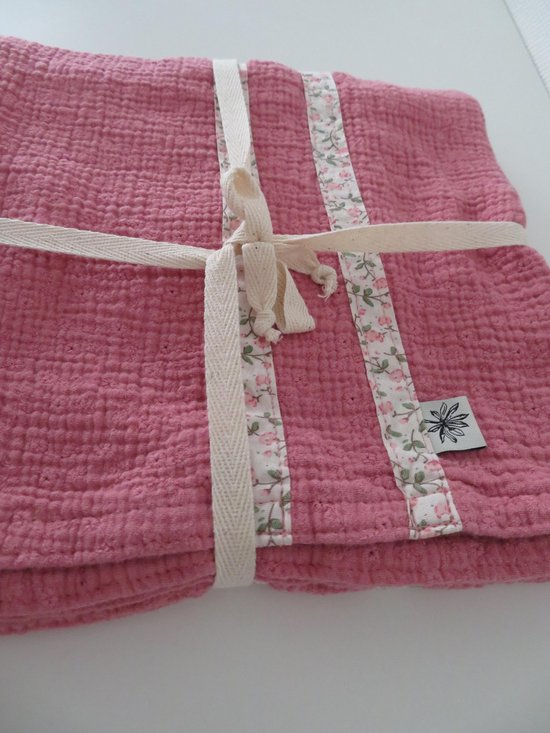 Hydrofiele doek - hydrofiele Multi doek- Swaddle - Inbakerdoek - Wikkeldeken- Omslagdoek Baby - cadeau set 70x100cm - 100% katoen ( handgemaakt Sweet baby Bedstraw ) van Hydrofiel