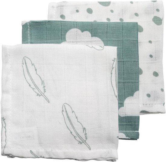 Hydrofiele Monddoekjes 3-pack - 30x30 cm voor Baby's - Zacht en Comfortabel van Fabs World