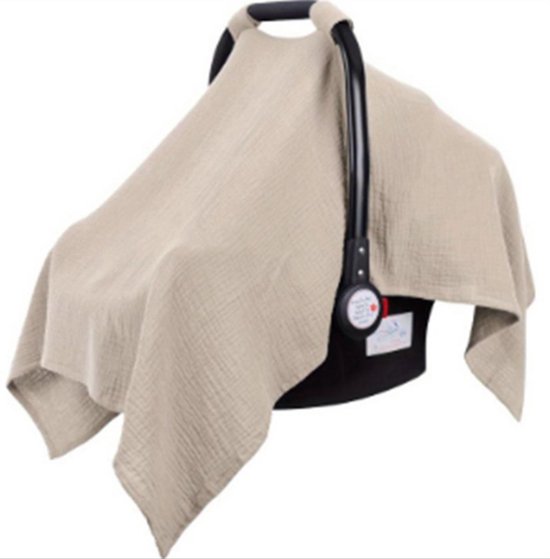 Hydrofiele UV Zonnedoek Maxi Cosi - Zonnescherm - Zandkleur van Merkloos