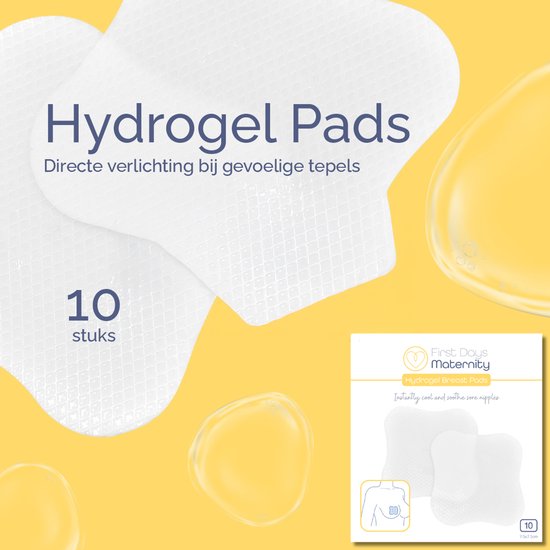 Hydrogel Pads - ideaal voor tepelverzorging - direct verkoelend en verlichtend effect - First Days Maternity van First Days Maternity