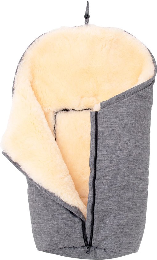 Ibenzoa® Warme en Winddichte Babyslaapzak met Lamsvacht voor Kinderwagen