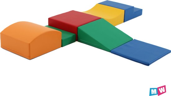 Iglu soft play foam blokken set - primaire kleuren 7 stuks van Iglu