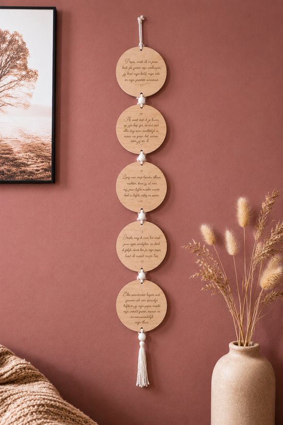 Ik ga slapen ik ben moe - Muurketting rond - decoratie voor kinderkamer