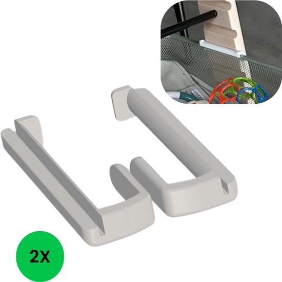 Ikea Trofast draadmand adapter voor Tripp Trapp kinderstoel - V2 - Wit - 2 stuks - Tripp trapp adapter van IKEA