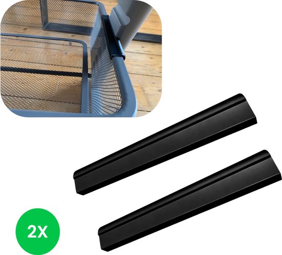 Ikea Trofast draadmand adapter voor Tripp Trapp kinderstoel - voor alle tripp trapp modellen - V3 - Zwart - 2 stuks - met één klik te bevestigen
