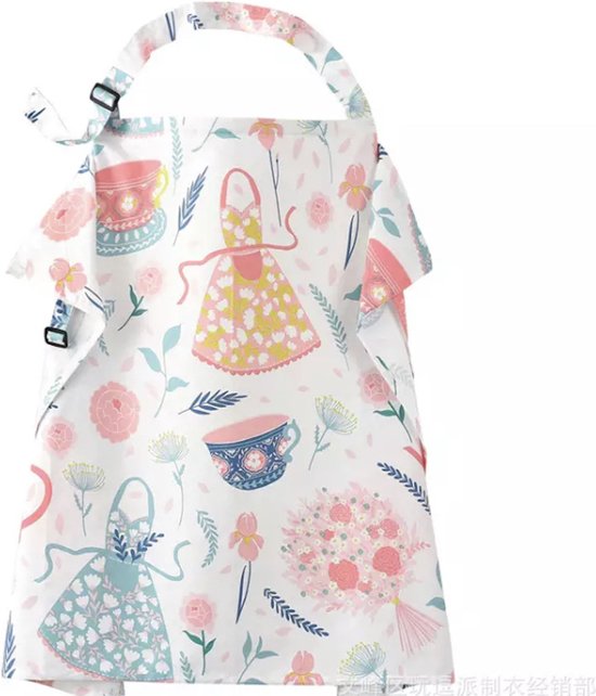 IL BAMBINI - Borstvoedingsdoek - Doek voor afschermen borstvoeding - Wit theepot van IL BAMBINI