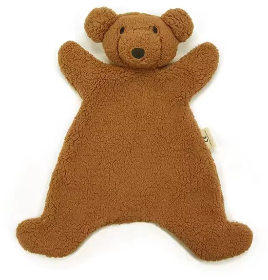 Il Bambini - heerlijk zacht knuffeldoekje - bruin beer - kraamcadeau - babykado van IL BAMBINI