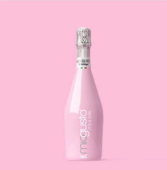 Ilmiogusto - It's a girl - alcoholvrije feestbubbels, het perfecte cadeau voor een babyshower, jonge ouders van Ilmiogusto