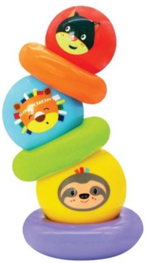 Imaginarium Stapeltoren Jungle - Toren met Ringen en Ballen - 6 Flexibele Onderdelen - Educatief en Veilig van Imaginarium