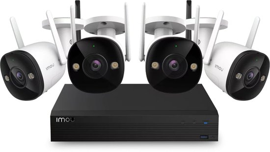 Imou Wireless Kit - F22EP 4 stuks IP camera met recorder bewakingsset van Imou