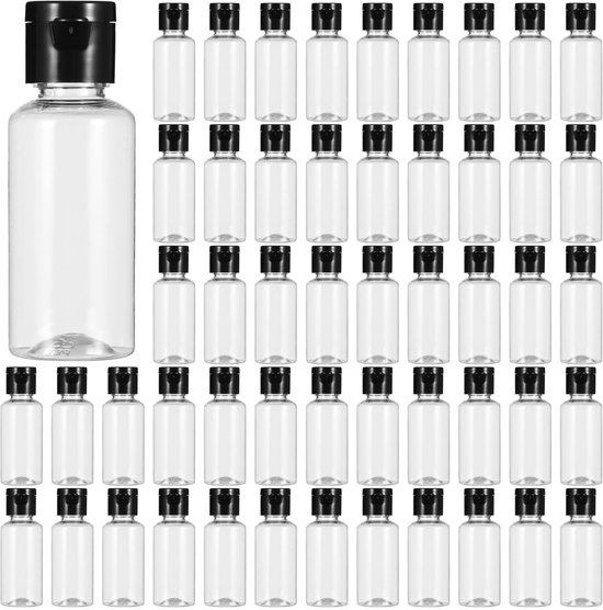 IMPERATORIS® Reisflesjes Set - Navulbare Flesjes - Voor Shampoo en Lotion - Kunststof - Set van 100 - 30 ml - Transparant