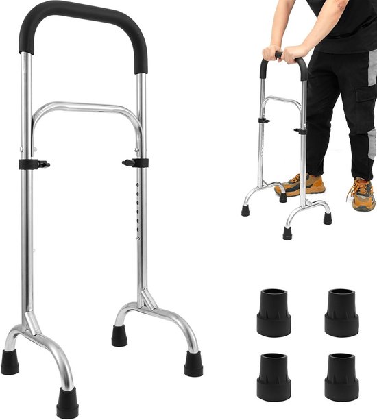 In hoogte Verstelbare Opstahulp voor Senioren en Ouderen - Stevig & Antislip tot 200 kg van Merkloos