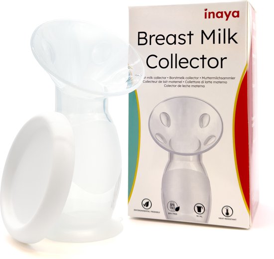Inaya - Borstkolf - Handkolf - Kolf - Zuignap onderzijde - 90 ML – BPA vrij - Natuurlijk siliconen van Inaya