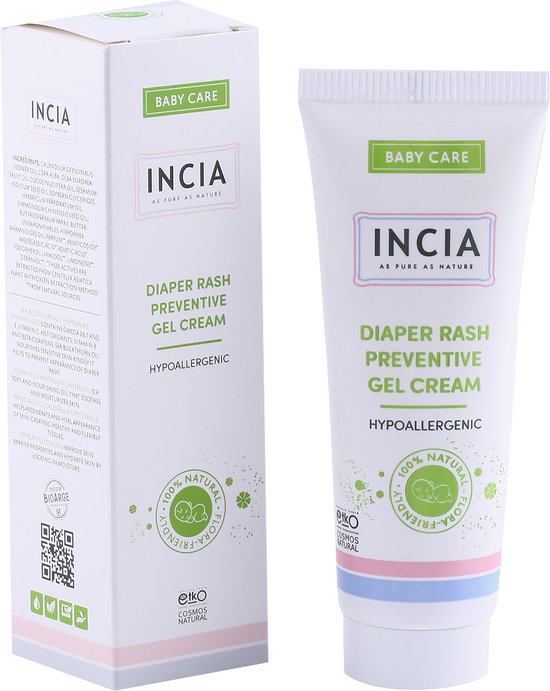 INCIA 100% Natuurlijke Preventieve Gelcrème Luieruitslag 60 ml van Incia
