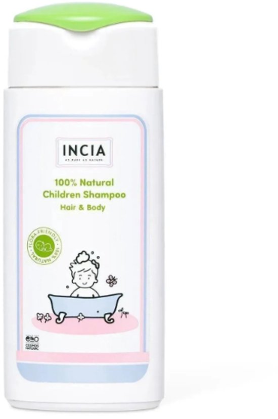 INCIA Kinder Shampoo 50 ml - sulfaatvrij, zonder parfum, zonder parabenen, zonder siliconen, voor gevoelige huid, vegan, dierproefvrij