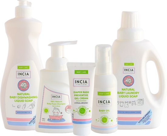 INCIA - Natuurlijke Pasgeboren Baby Set - Kraamcadeau