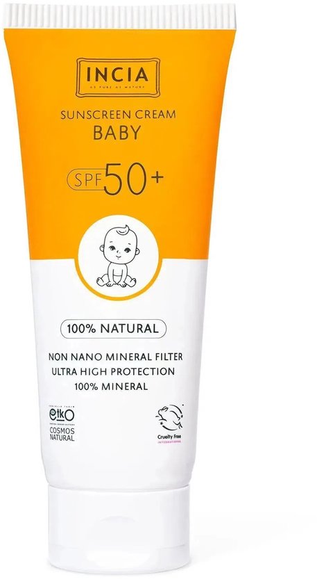 Incia - Natuurlijke Zonnebrandcrème voor Baby & Kind - SPF 50 van Incia